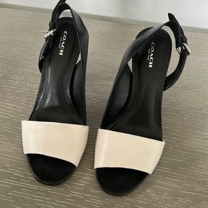 Coach sling heel